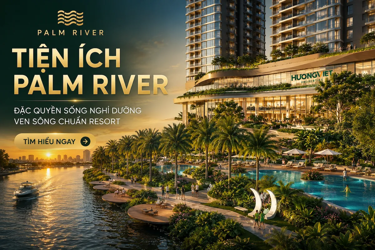 Tiện Ích Palm River: Đặc Quyền Sống Nghỉ Dưỡng Ven Sông Chuẩn Resort