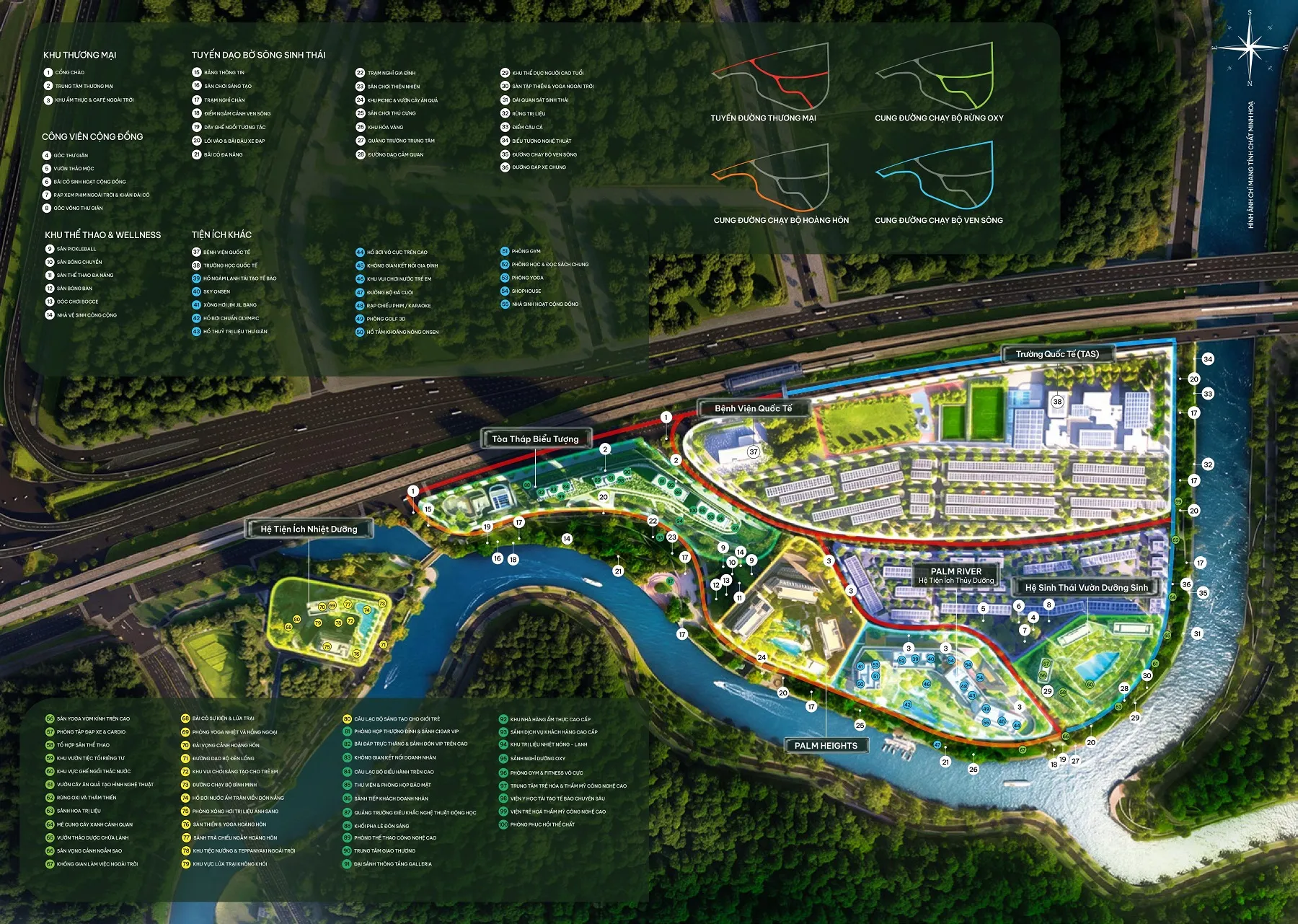 Hơn 100 tiện ích tại dự án Palm City Nam Rạch Chiếc Quận 2