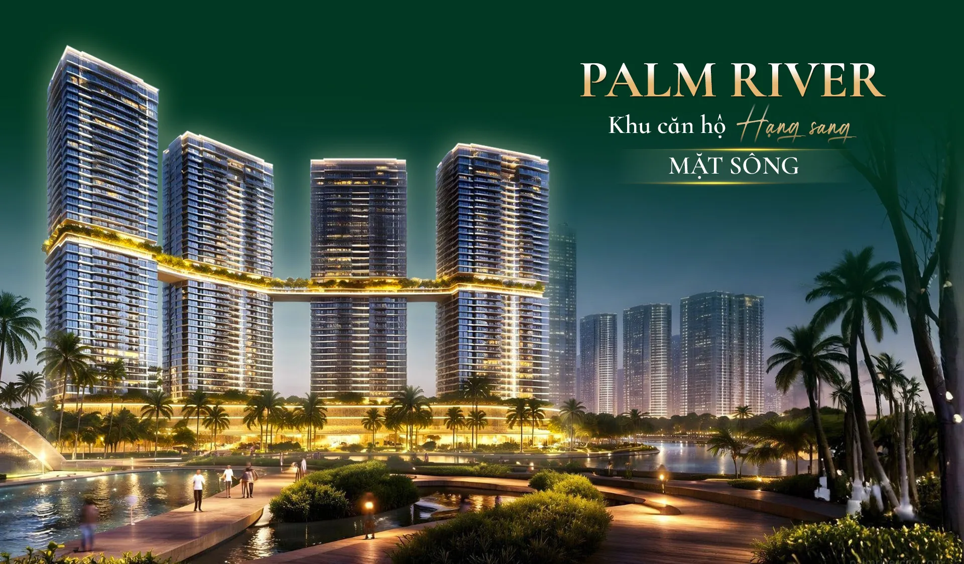 Phối cảnh căn hộ ven sông Palm River khu đô thị Palm City Quận 2