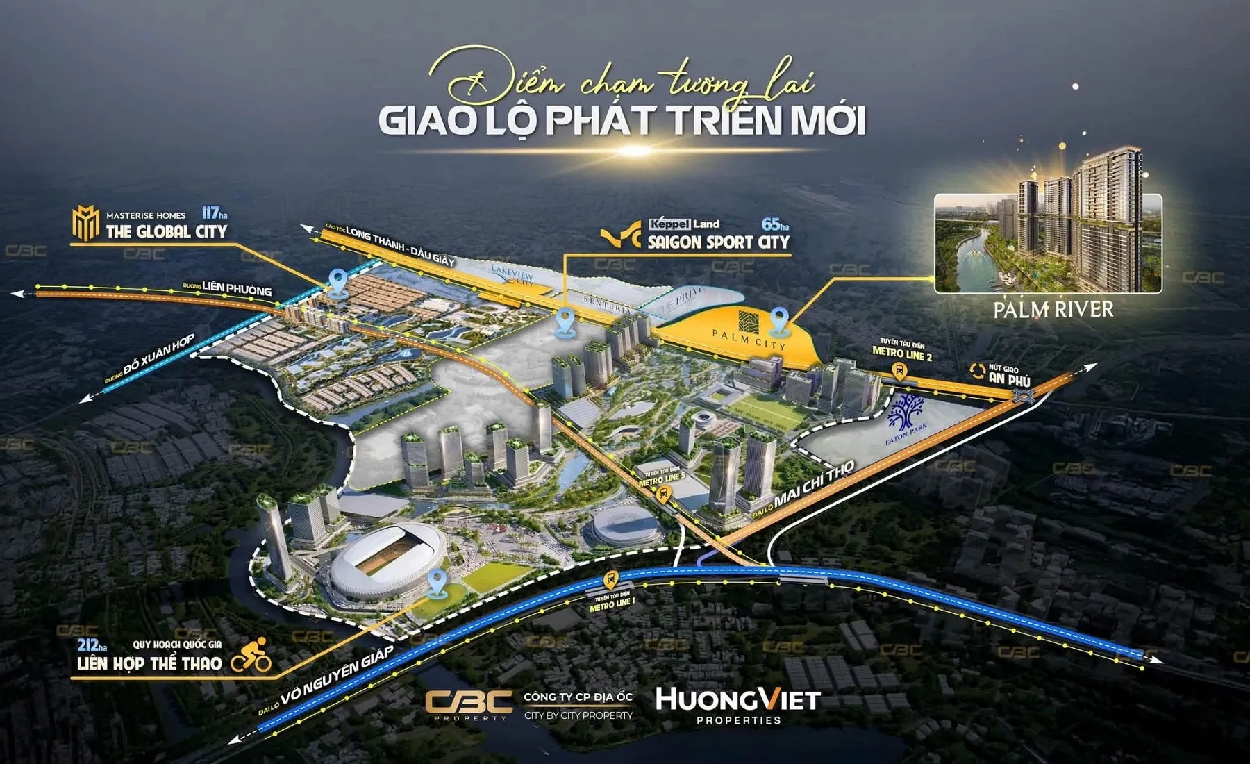 Toàn cảnh các dự án căn hộ khu Rạch Chiếc Nam Rạch Chiếc Quận 2